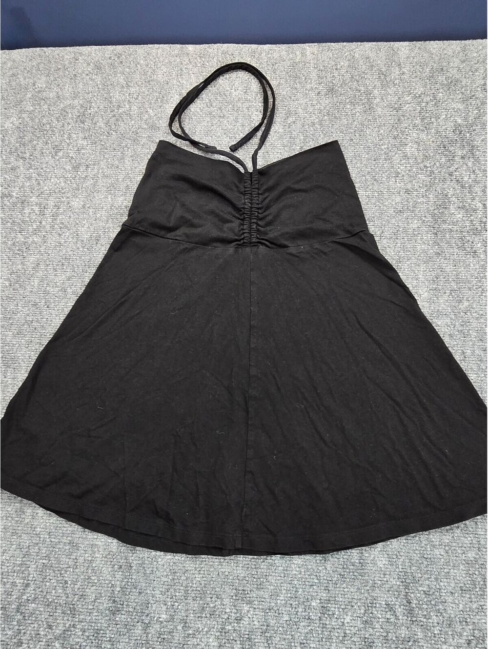 Patagonia Halter Tank Top Womens S Black Organic Cotton Tencel Y2K Sleeveless